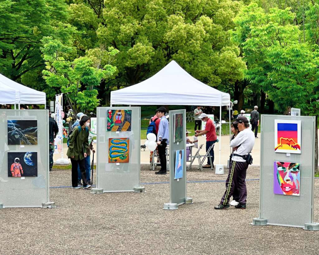 アート展示エリアの様子